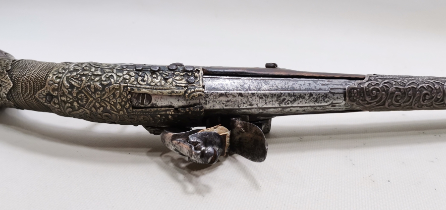 OSMANLI DÖNEMİ GÜMÜŞ APLİKLİ NADİR PİŞTOV