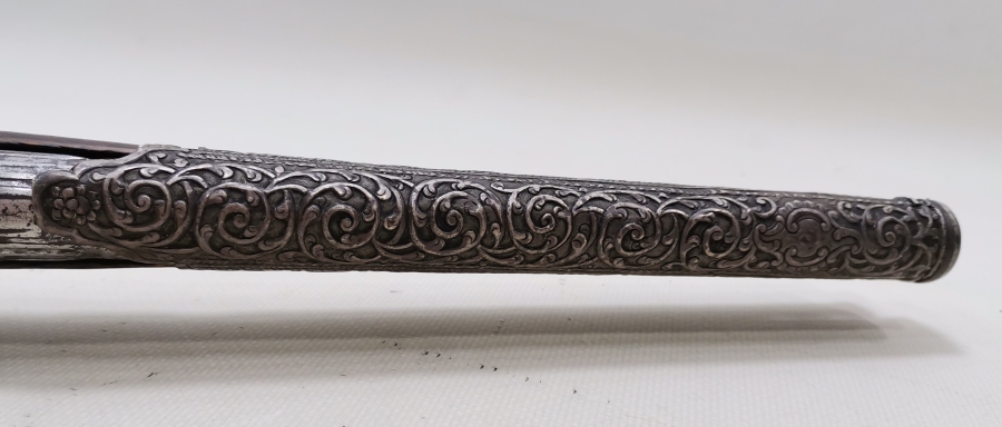 OSMANLI DÖNEMİ GÜMÜŞ APLİKLİ NADİR PİŞTOV