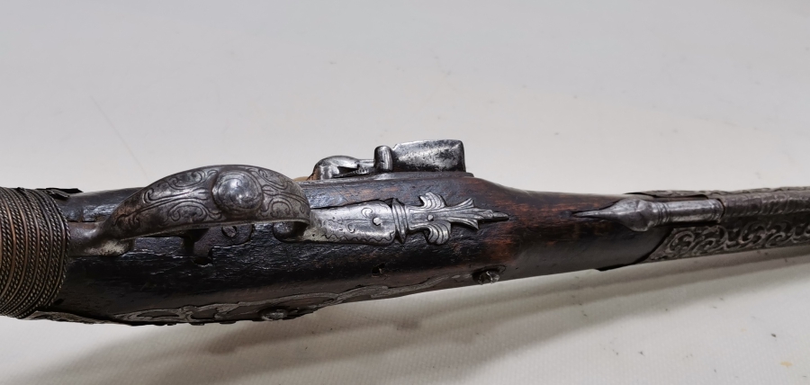 OSMANLI DÖNEMİ GÜMÜŞ APLİKLİ NADİR PİŞTOV