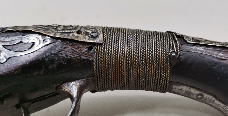 OSMANLI DÖNEMİ GÜMÜŞ APLİKLİ NADİR PİŞTOV