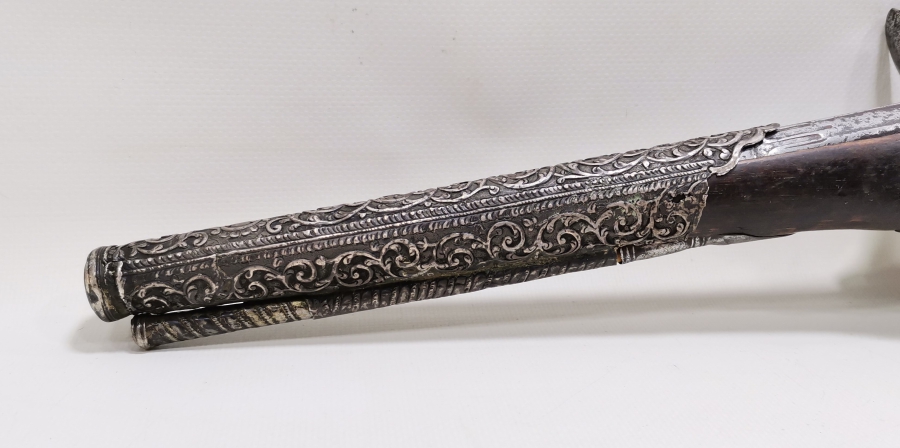 OSMANLI DÖNEMİ GÜMÜŞ APLİKLİ NADİR PİŞTOV