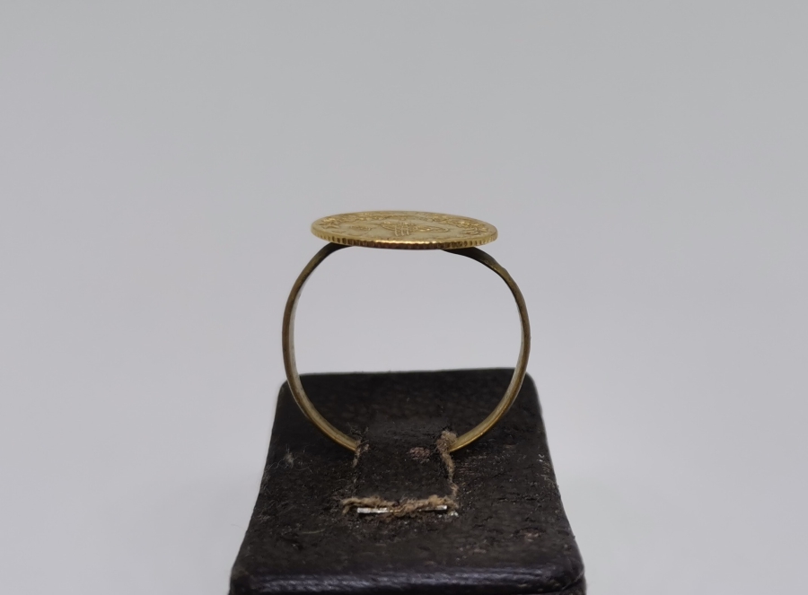 MEHMET REŞAT DÖNEMİ ALTIN 25 KURUŞTAN YAPILMIŞ YÜZÜK