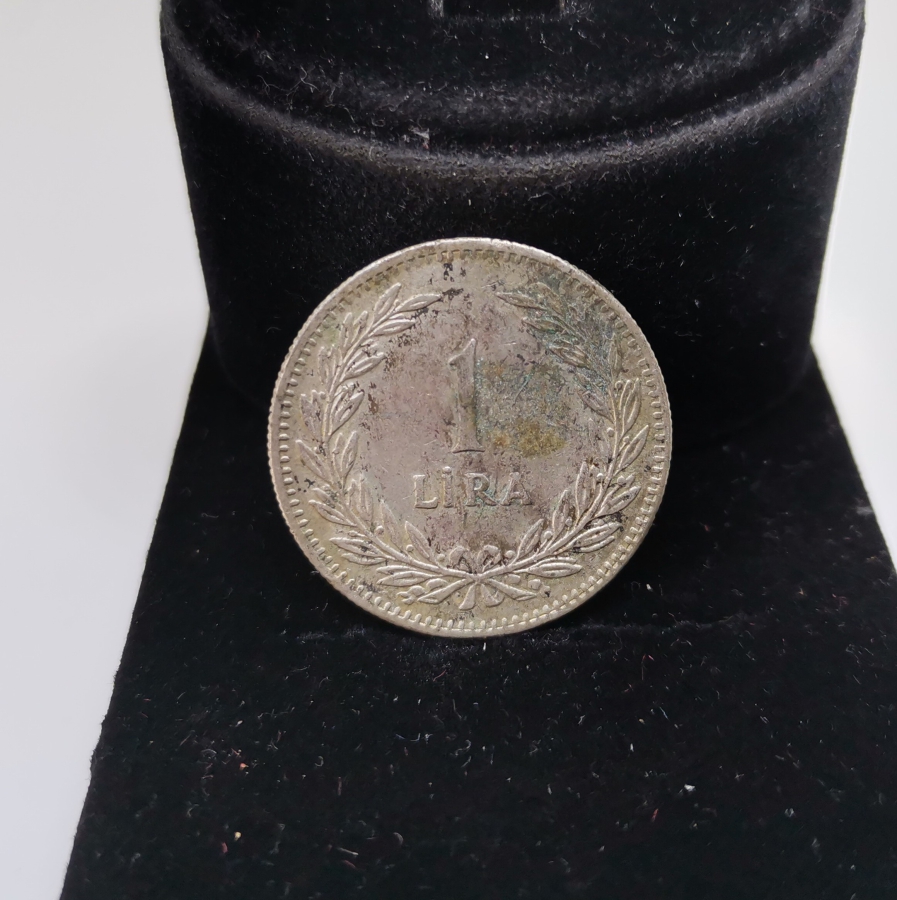 TÜRKİYE CUMHURİYETİ'NİN TEDAVÜLE VERİLMİŞ SON GÜMÜŞ PARASI 1948 TARİHLİ 1 LİRA