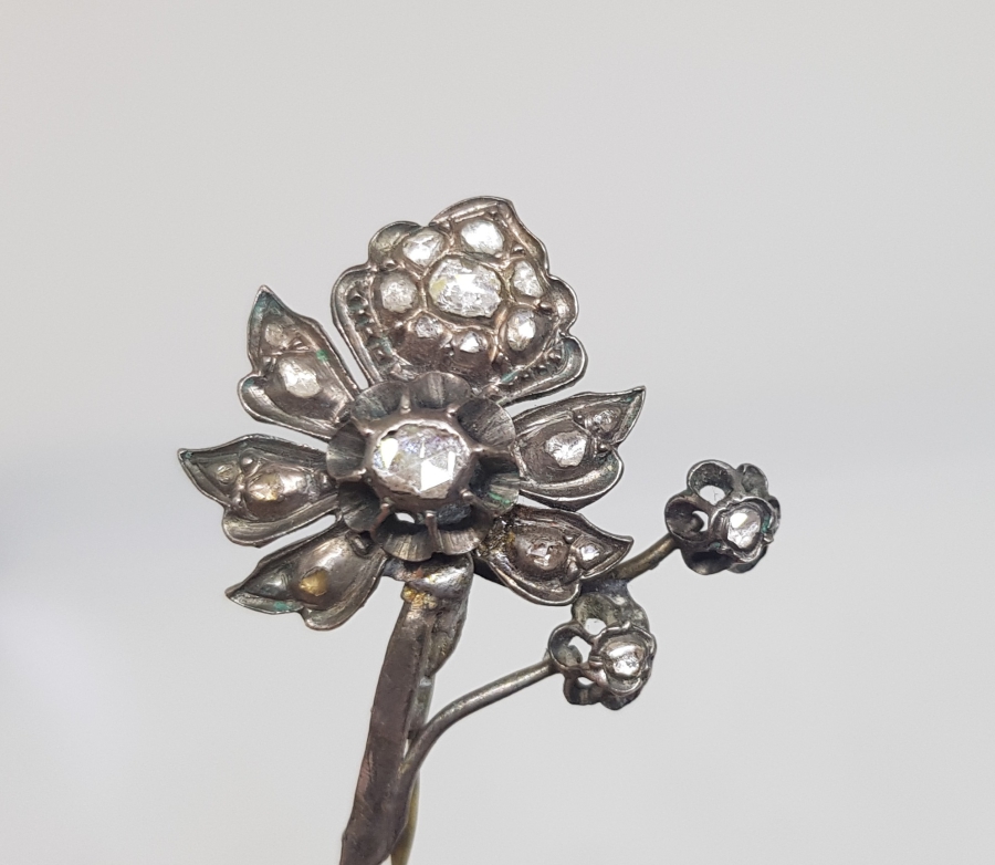 OSMANLI DÖNEMİ ELMAS TAŞLI ALTIN BROŞ - FES SORGUCU