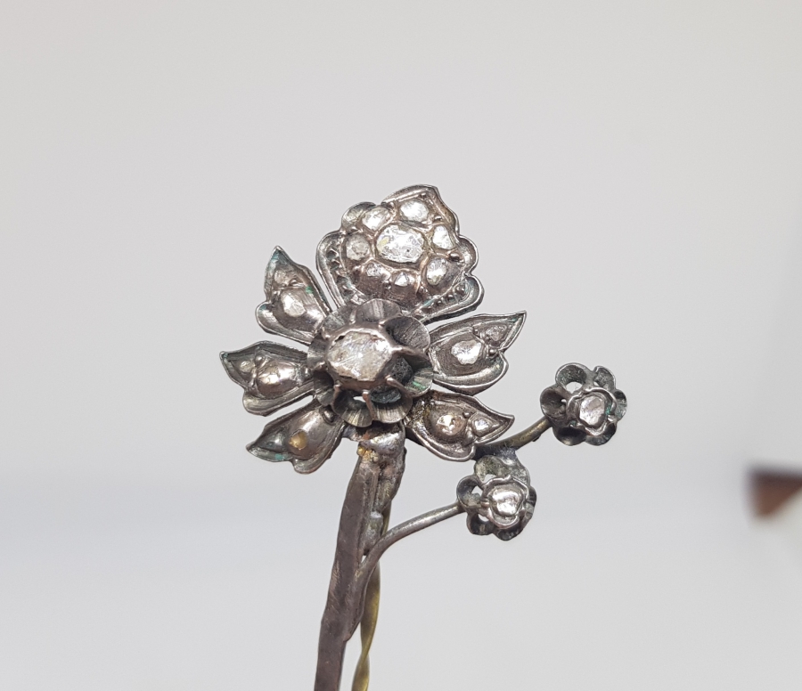 OSMANLI DÖNEMİ ELMAS TAŞLI ALTIN BROŞ - FES SORGUCU