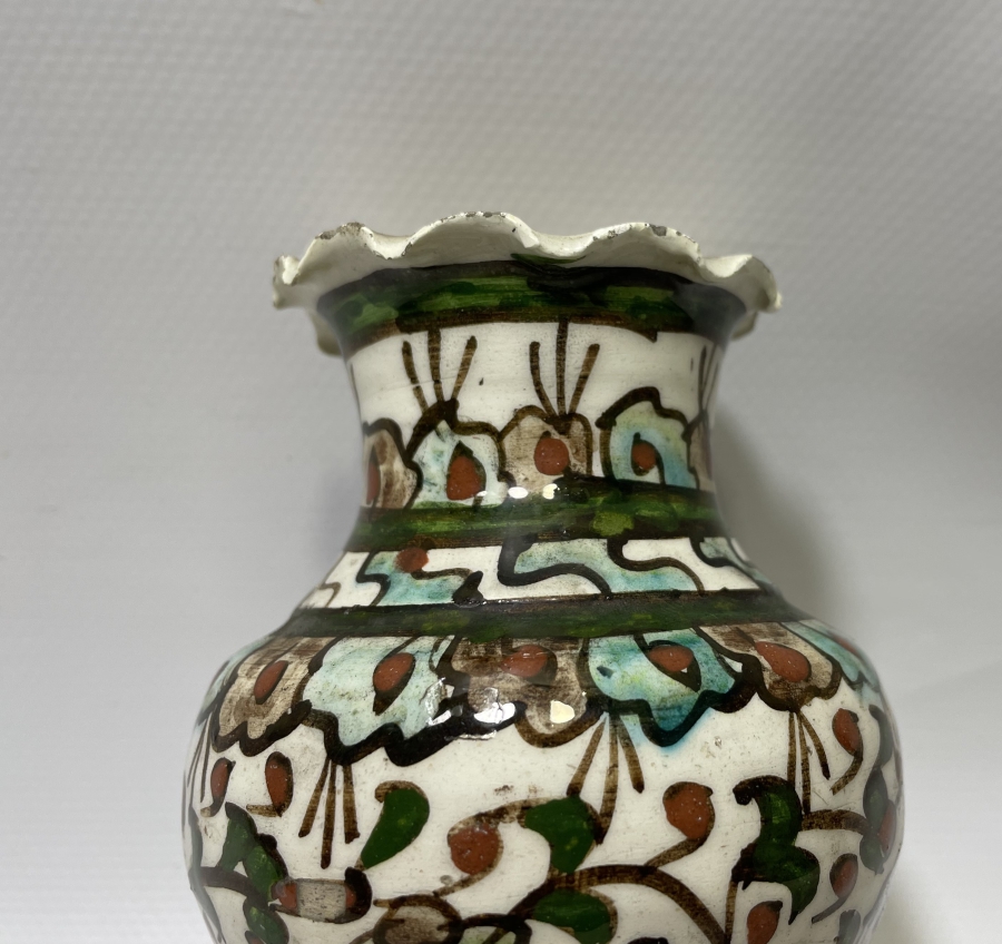 KÜTAHYA İŞİ EL BOYAMA ANTİKA VAZO