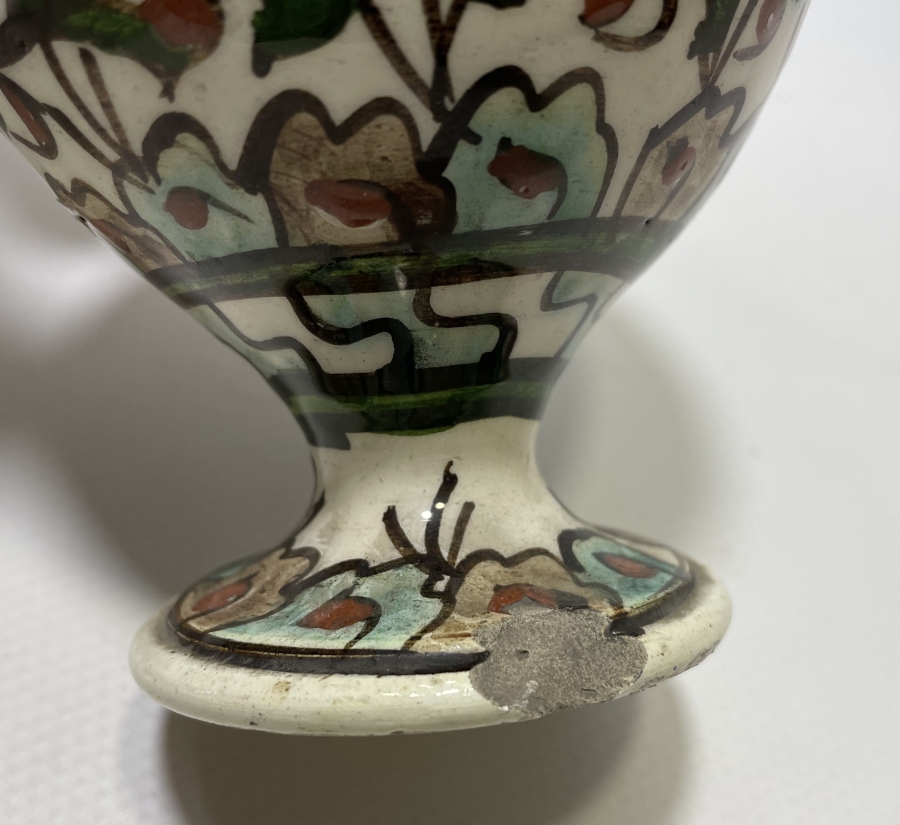 KÜTAHYA İŞİ EL BOYAMA ANTİKA VAZO