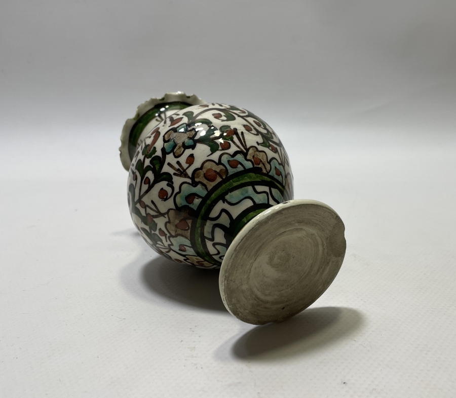 KÜTAHYA İŞİ EL BOYAMA ANTİKA VAZO