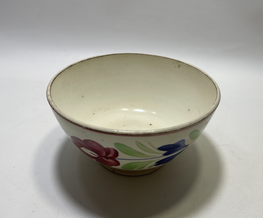 OSMANLI DÖNEMİ EL BOYAMA PORSELEN KASE