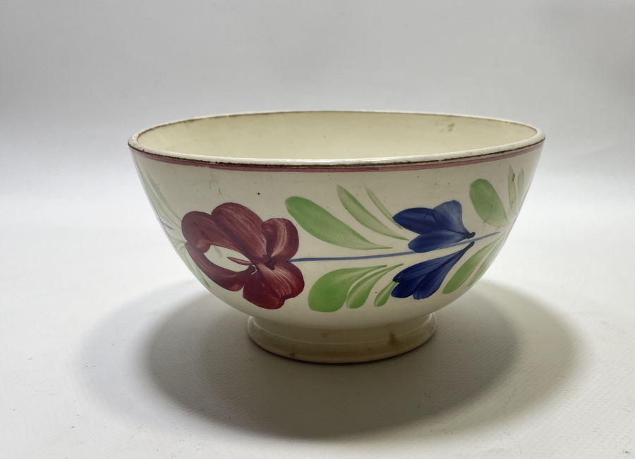 OSMANLI DÖNEMİ EL BOYAMA PORSELEN KASE