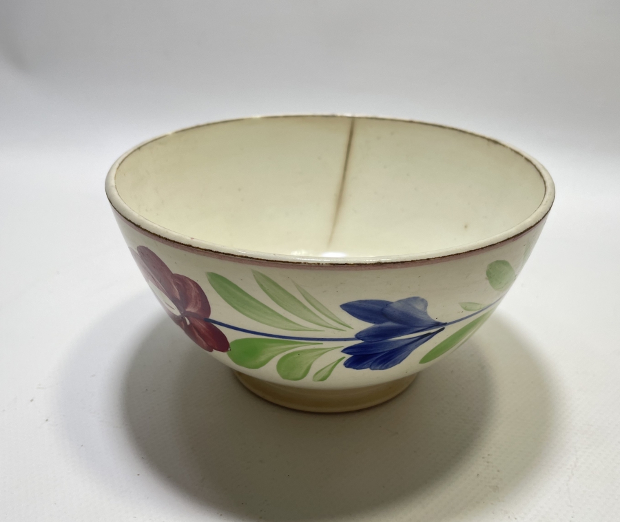 OSMANLI DÖNEMİ EL BOYAMA PORSELEN KASE