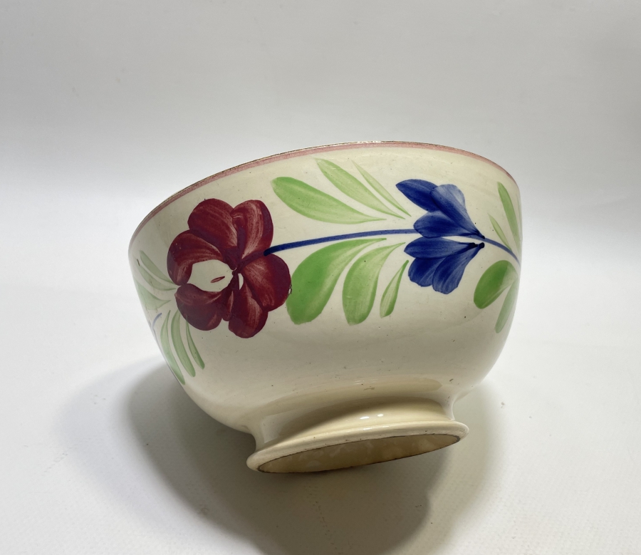 OSMANLI DÖNEMİ EL BOYAMA PORSELEN KASE