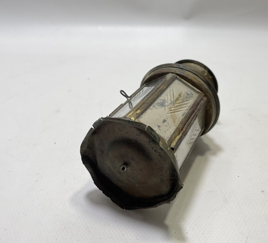 OSMANLI DÖNEMİ CAMLARI KRİSTAL KESME İŞÇİLİKLİ EL MUMLUĞU