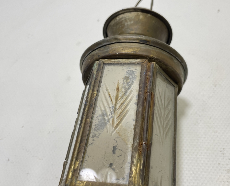 OSMANLI DÖNEMİ CAMLARI KRİSTAL KESME İŞÇİLİKLİ EL MUMLUĞU