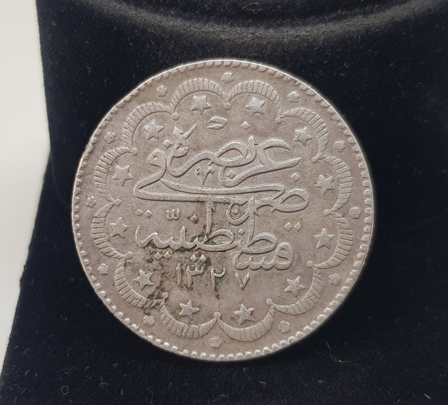 SULTAN MEHMET REŞAT DÖNEMİ GÜMÜŞ 10 KURUŞ MECİDİYE