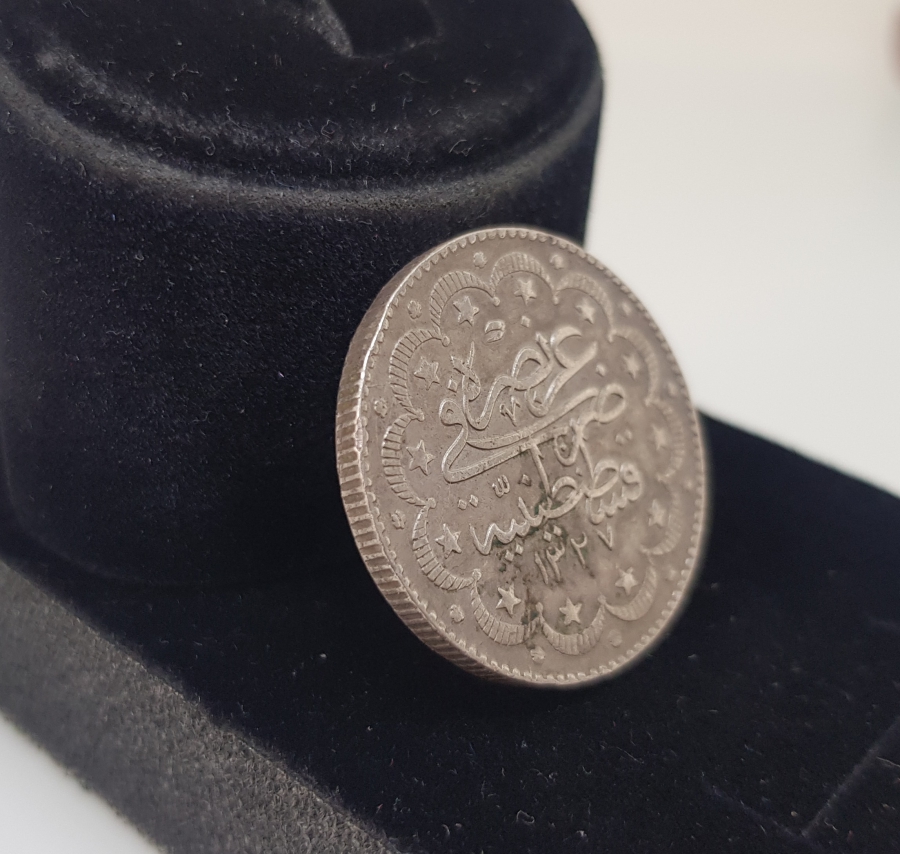 SULTAN MEHMET REŞAT DÖNEMİ GÜMÜŞ 10 KURUŞ MECİDİYE