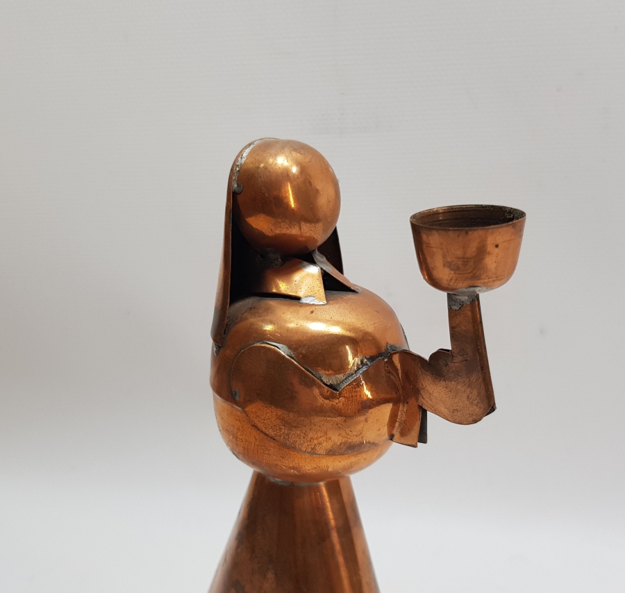 MERYEM ANA FORMUNDA YAPILMIŞ ANTİKA MUMLUK