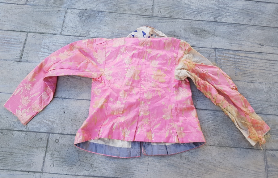 OSMANLI DÖNEMİ HAM İPEK ELMASİYE GELİN CEKETİ