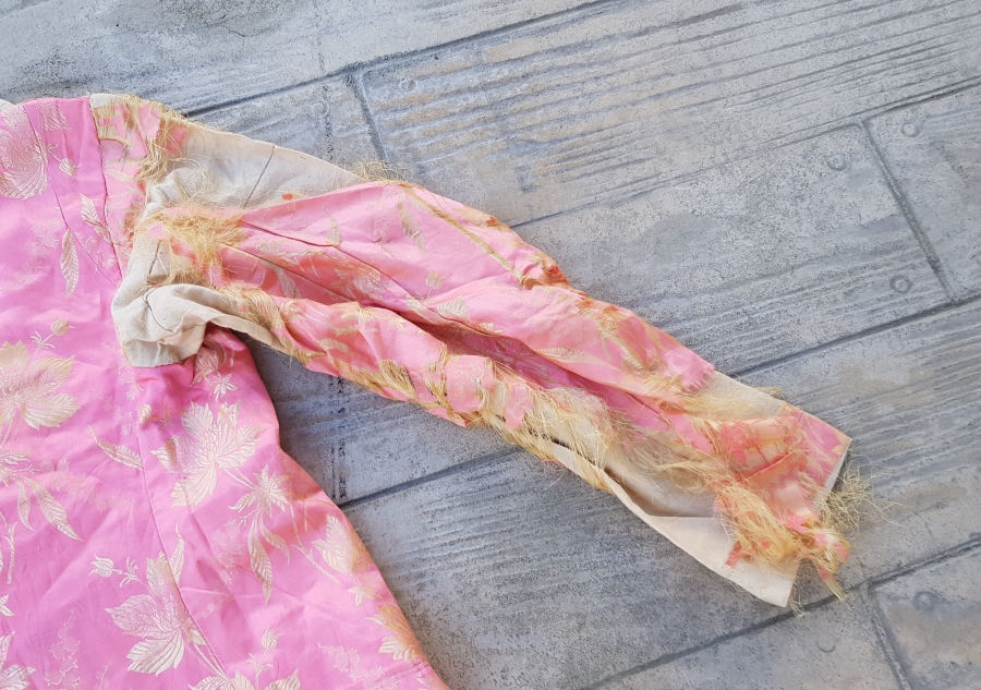 OSMANLI DÖNEMİ HAM İPEK ELMASİYE GELİN CEKETİ