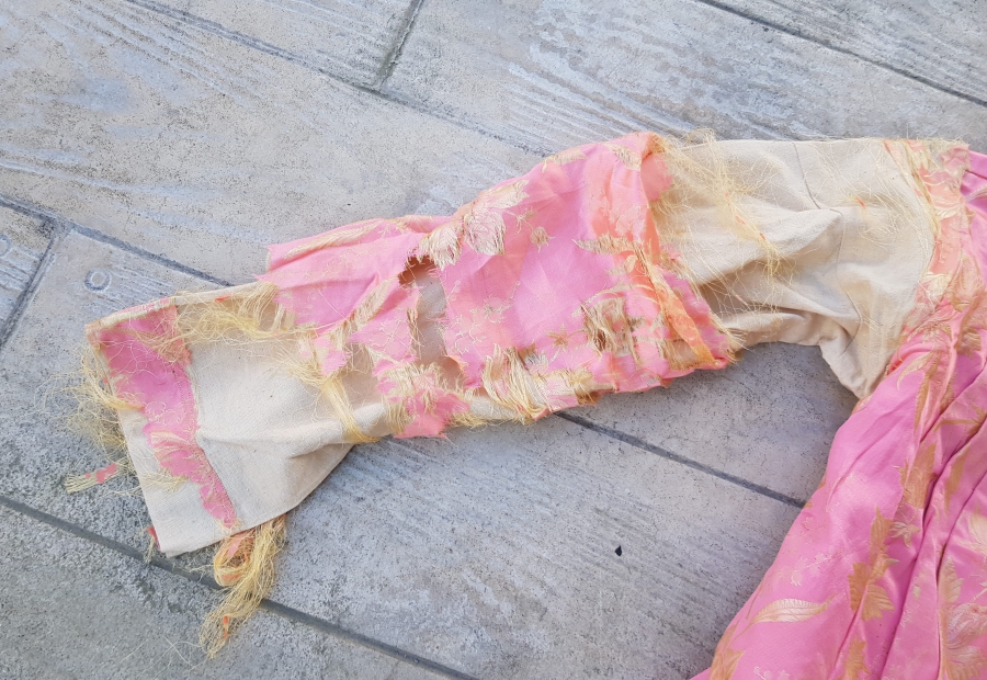 OSMANLI DÖNEMİ HAM İPEK ELMASİYE GELİN CEKETİ