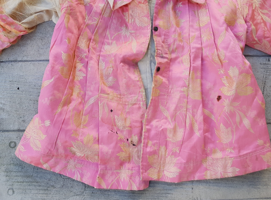 OSMANLI DÖNEMİ HAM İPEK ELMASİYE GELİN CEKETİ