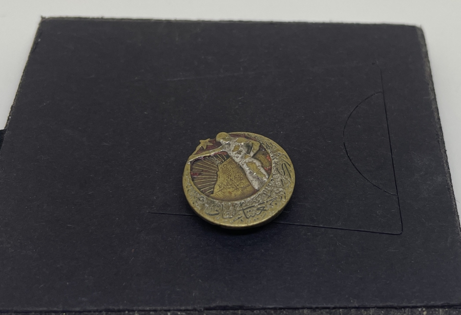 ÜZERİ OSMANLICA YAZILI ÇOK NADİR İDMAN CEMİYETİ ROZETİ