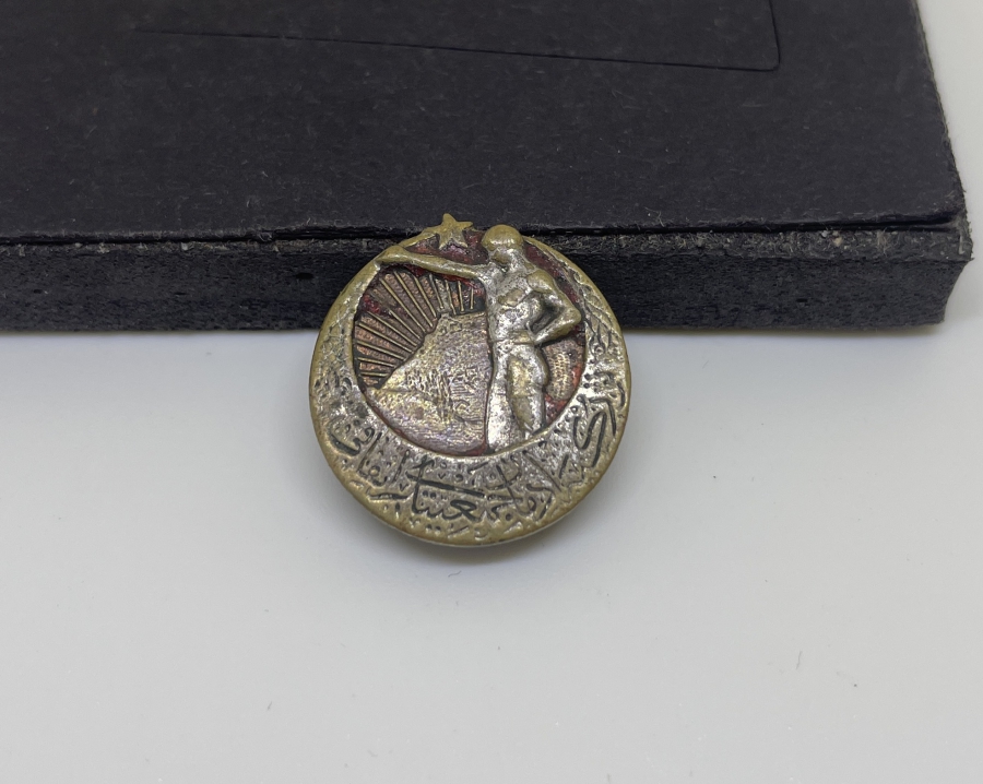 ÜZERİ OSMANLICA YAZILI ÇOK NADİR İDMAN CEMİYETİ ROZETİ