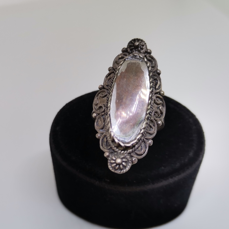 KABARTMA İŞÇİLİKLİ ÖZEL YAPIM GÜMÜŞ YÜZÜK