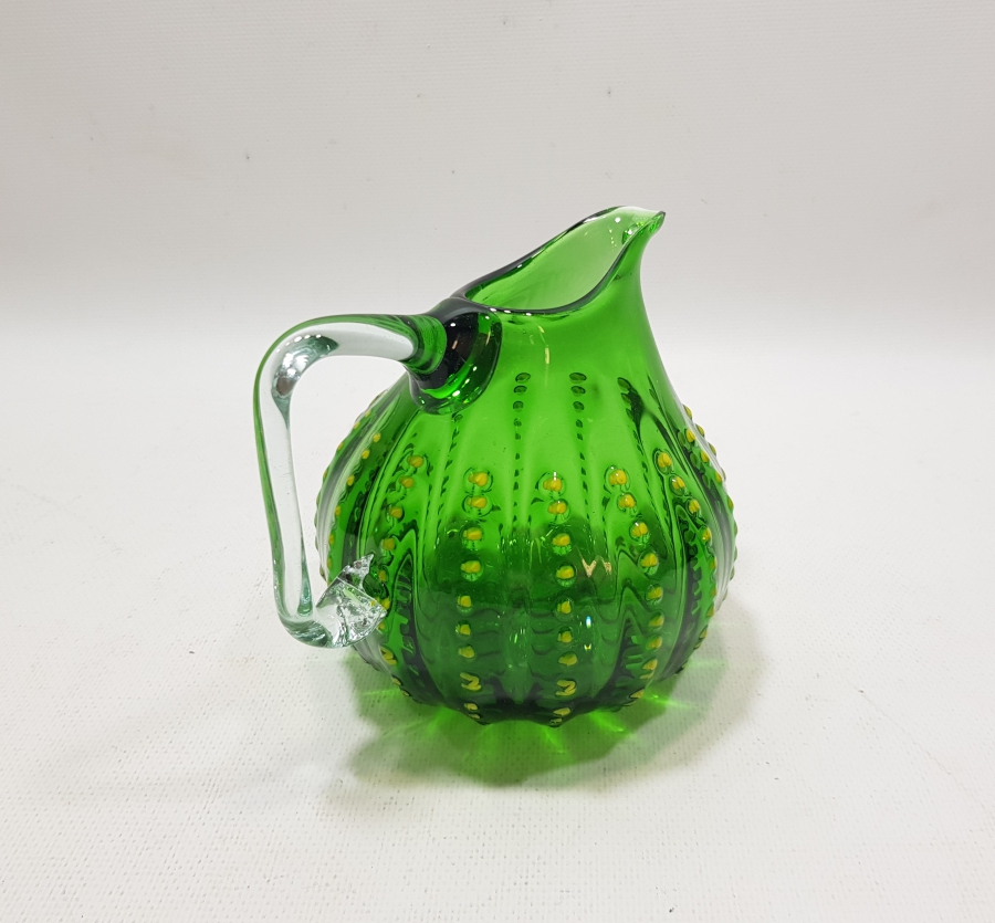 ÜFLEME CAMDAN MAMUL ANTİKA MURANO SÜRAHİ