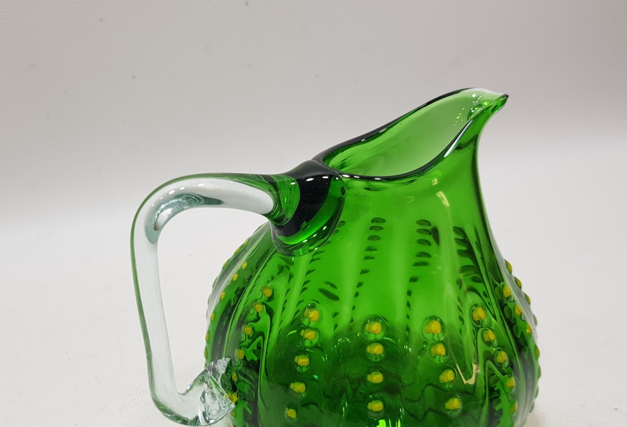 ÜFLEME CAMDAN MAMUL ANTİKA MURANO SÜRAHİ