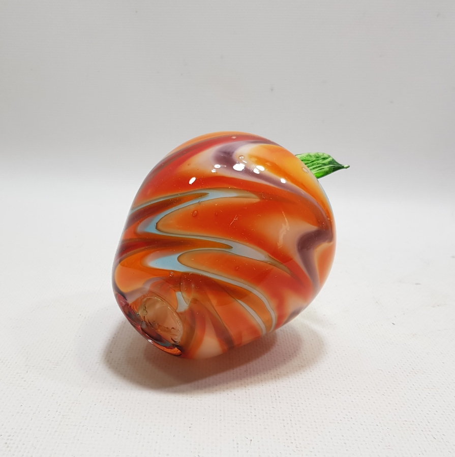 ELMA FORMUNDA YAPILMIŞ ANTİKA MURANO BİBLO