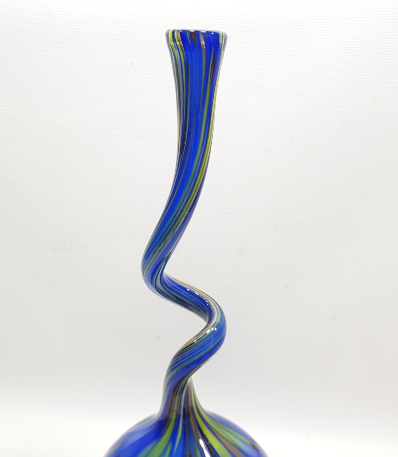 ÜFLEME CAMDAN MAMUL KOPARMA İŞÇİLİKLİ BÜYÜK BOY ANTİKA MURANO KARANFİLLİK