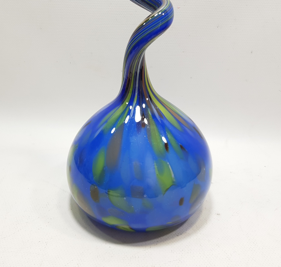 ÜFLEME CAMDAN MAMUL KOPARMA İŞÇİLİKLİ BÜYÜK BOY ANTİKA MURANO KARANFİLLİK