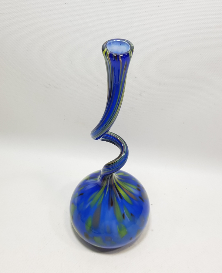 ÜFLEME CAMDAN MAMUL KOPARMA İŞÇİLİKLİ BÜYÜK BOY ANTİKA MURANO KARANFİLLİK