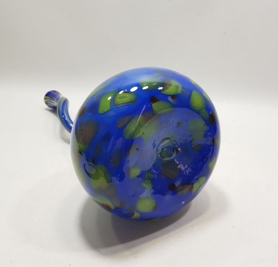 ÜFLEME CAMDAN MAMUL KOPARMA İŞÇİLİKLİ BÜYÜK BOY ANTİKA MURANO KARANFİLLİK