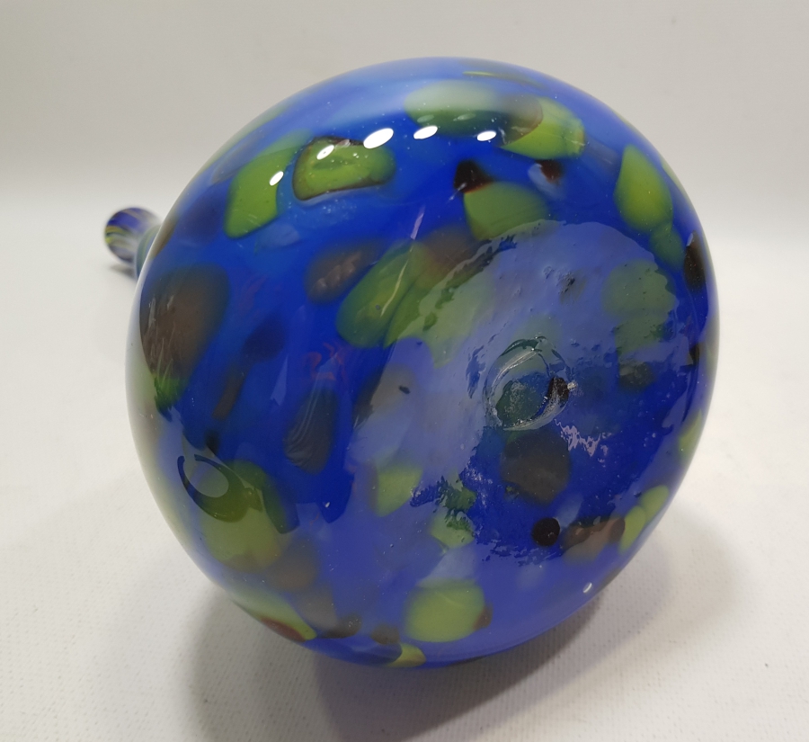 ÜFLEME CAMDAN MAMUL KOPARMA İŞÇİLİKLİ BÜYÜK BOY ANTİKA MURANO KARANFİLLİK