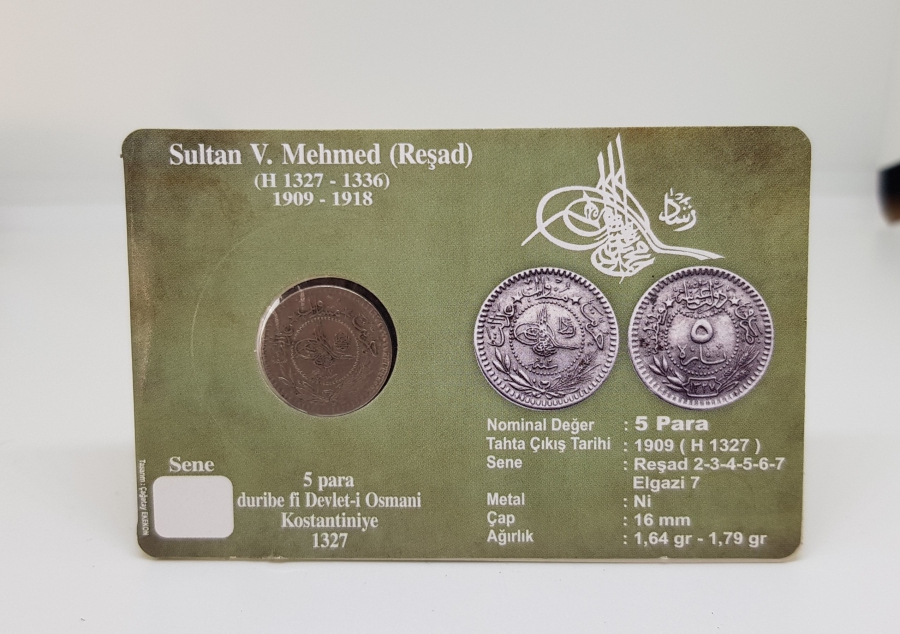 MEHMET REŞAT HAN DÖNEMİ ÇOK NADİR -RR- 5 PARA
