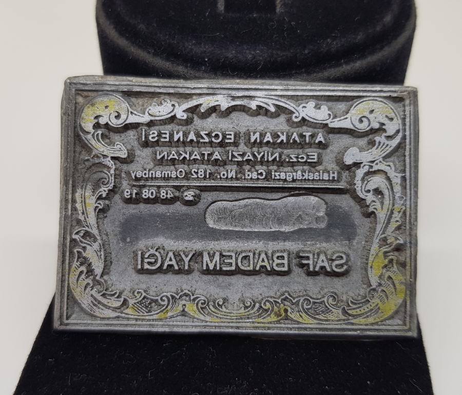 ANTİKA ECZACI ETİKET KLİŞESİ