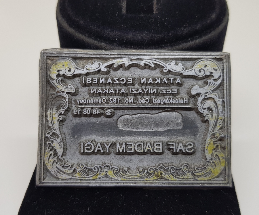 ANTİKA ECZACI ETİKET KLİŞESİ