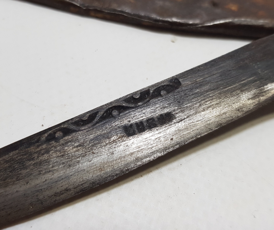 ORİJİNAL KININDA BOYNUZ SAPLI BURSA İŞİ EL YAPIMI KUŞAK KAMASI