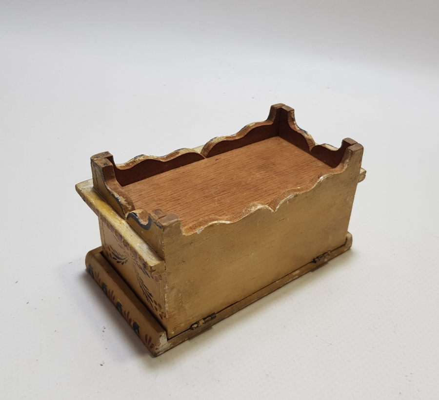 OSMANLI DÖNEMİ EL BOYAMA ÇOK NADİR AHŞAP TESPİH KUTUSU