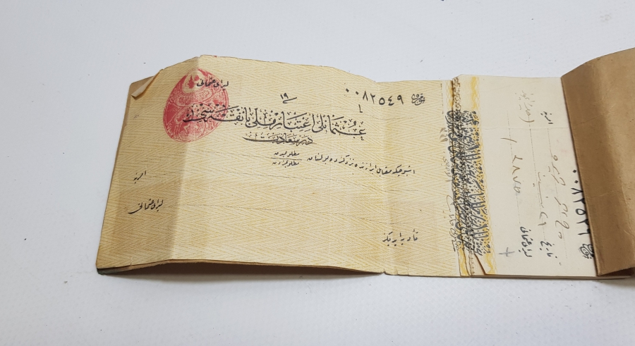 İZMİR BELEDİYE BAŞKANLIĞI YAPMIŞ ATATÜRK'ÜN YAKIN ÇALIŞMA ARKADAŞI MEHMET ŞÜKRÜ KAYA BEY'E AİT ÇEK DEFTERİ