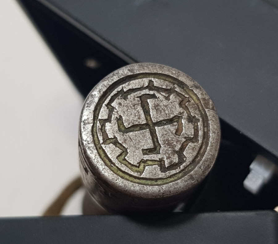 ÇOK NADİR EL KAZIMA 2. DÜNYA SAVAŞI DÖNEMİ NAZİ KAPALI ZARF MÜHRÜ