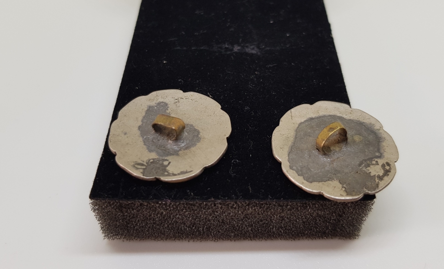 ÜZERİ KALEM İŞÇİLİKLİ OSMANLI DÖNEMİ ERMENİ USTA YAPIMI VAR ÇİFT DÜĞME