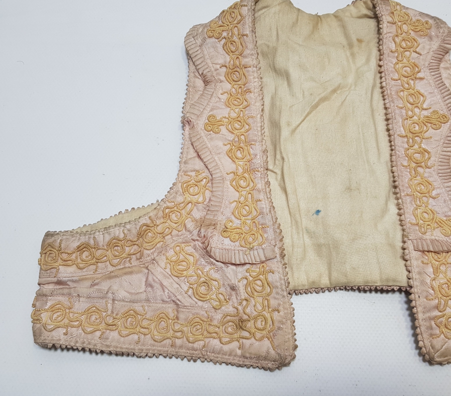 OSMANLI DÖNEMİ ÇOK NADİR İPEK BALKAN İŞİ ARNAVUT GELİN CEPKENİ