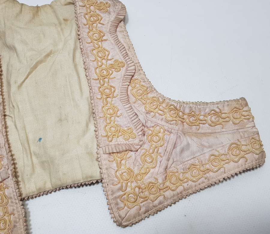 OSMANLI DÖNEMİ ÇOK NADİR İPEK BALKAN İŞİ ARNAVUT GELİN CEPKENİ