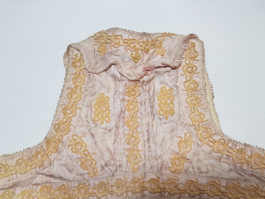 OSMANLI DÖNEMİ ÇOK NADİR İPEK BALKAN İŞİ ARNAVUT GELİN CEPKENİ