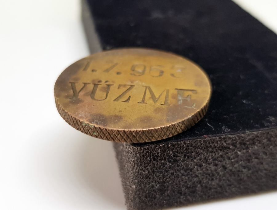 1963 TARİHLİ ŞİRKETİ HAYRİYE TARAFINDAN DÜZENLENMİŞ YÜZME 1. MADALYASI