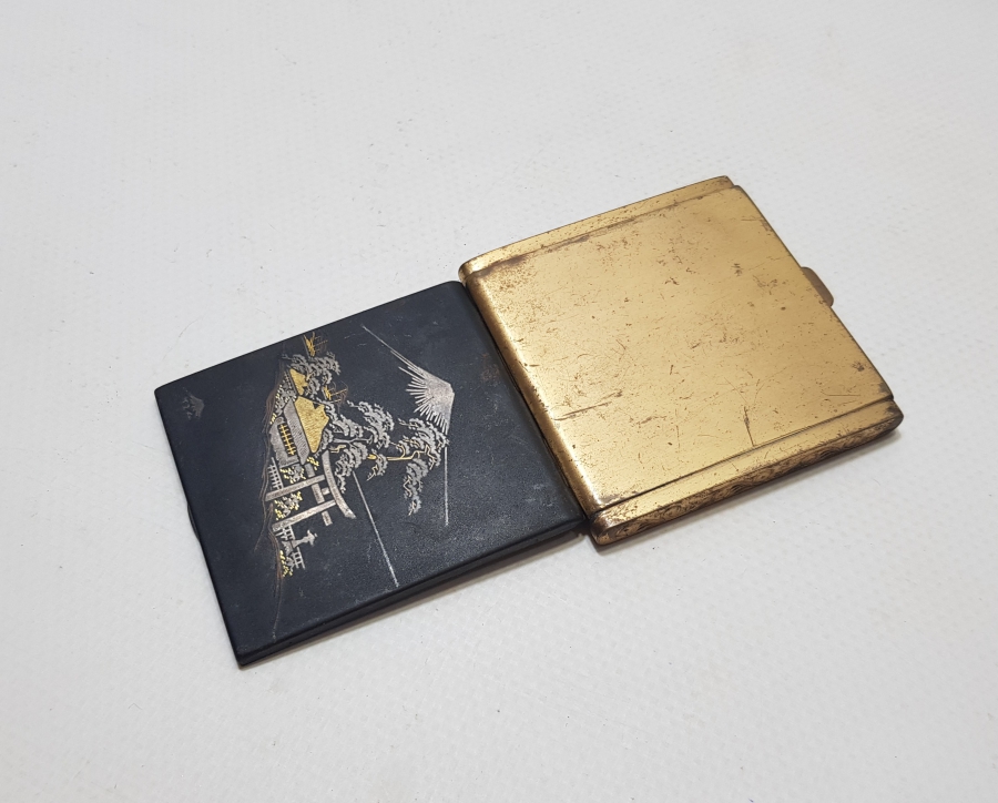 ALTIN VE GÜMÜŞ EZME İŞÇİLİKLİ 1900 BAŞLARI ÇOK NADİR UZAKDOĞU PUDRİYER - PUDRALIK