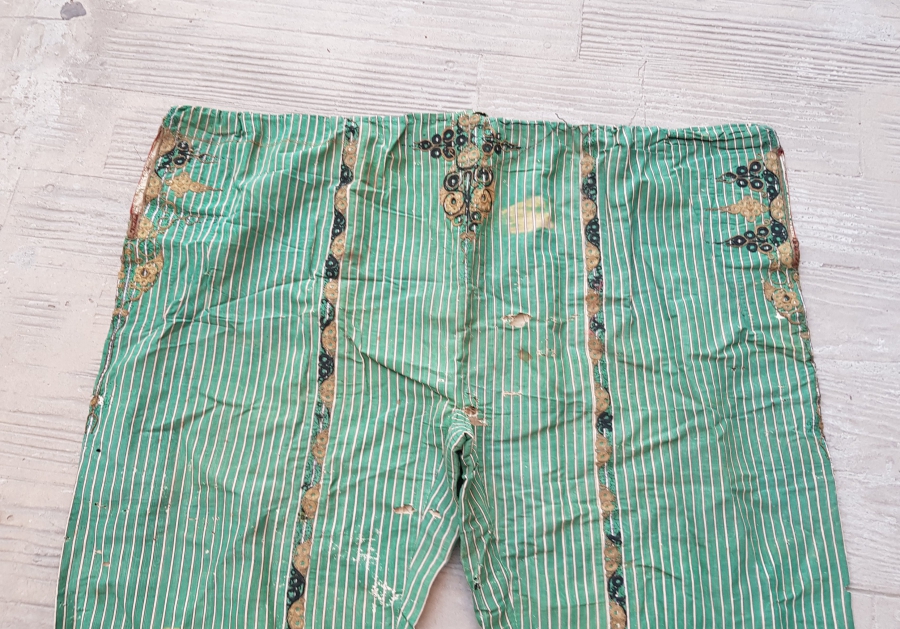 GÜMÜŞ VE SIRMA VE İPEK İBRİŞİMLİ OSMANLI DÖNEMİ ŞALVAR